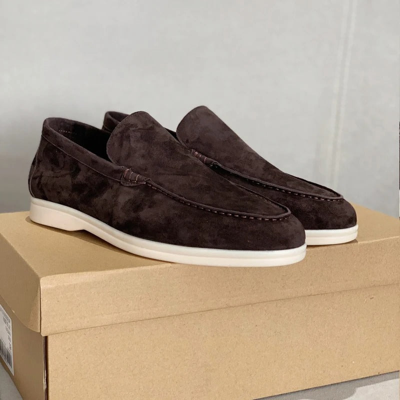Mäns Loafers med Slip-on Design