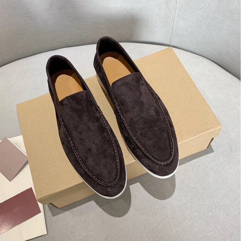 Mäns Loafers med Slip-on Design