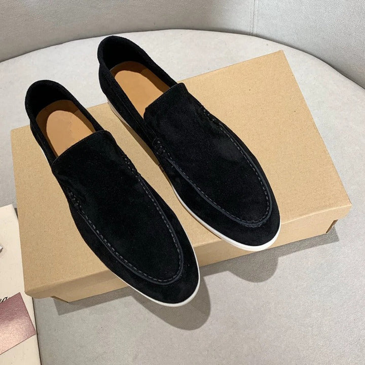 Mäns Loafers med Slip-on Design