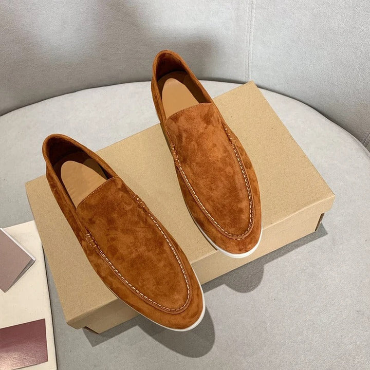Mäns Loafers med Slip-on Design