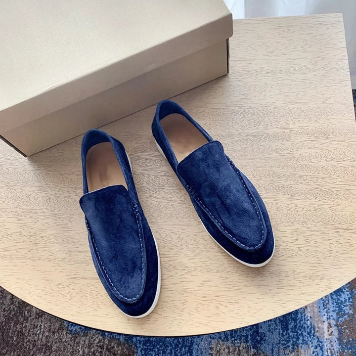 Mäns Loafers med Slip-on Design