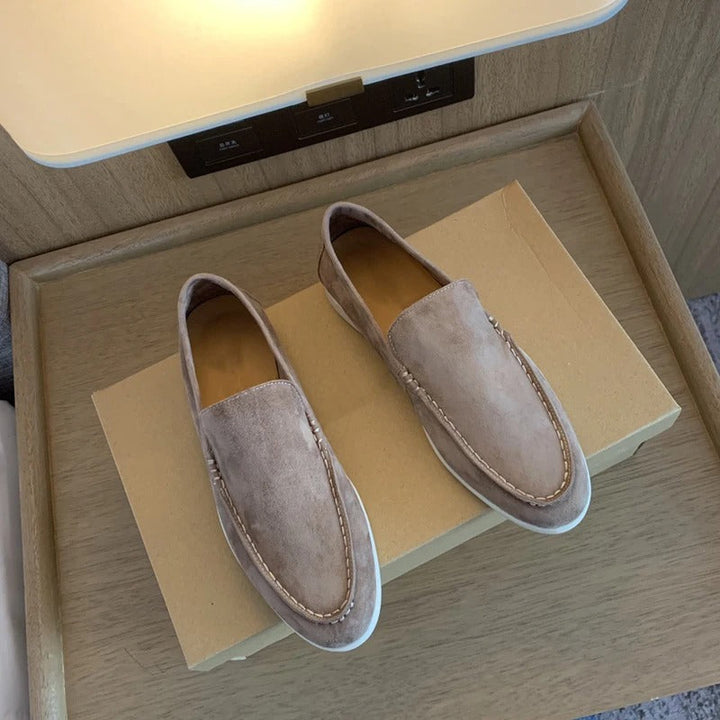 Mäns Loafers med Slip-on Design