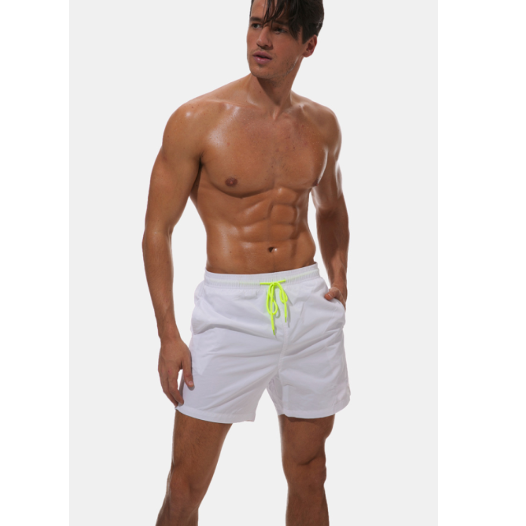 Mäns Snabbtorkande Badshorts med Justerbar Midja