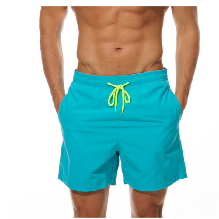 Mäns Snabbtorkande Badshorts med Justerbar Midja