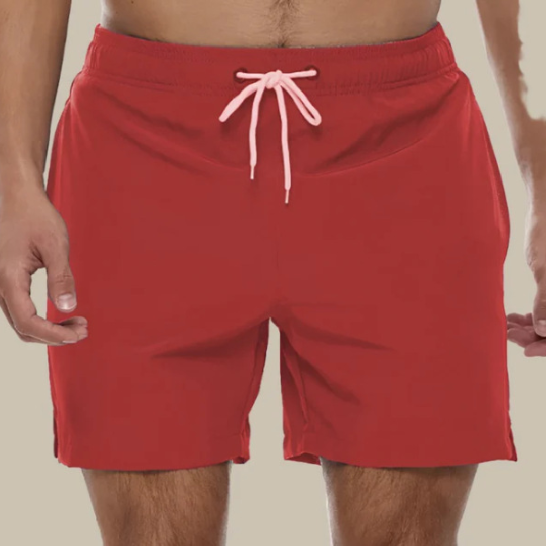 Mäns Snabbtorkande Badshorts med Justerbar Midja