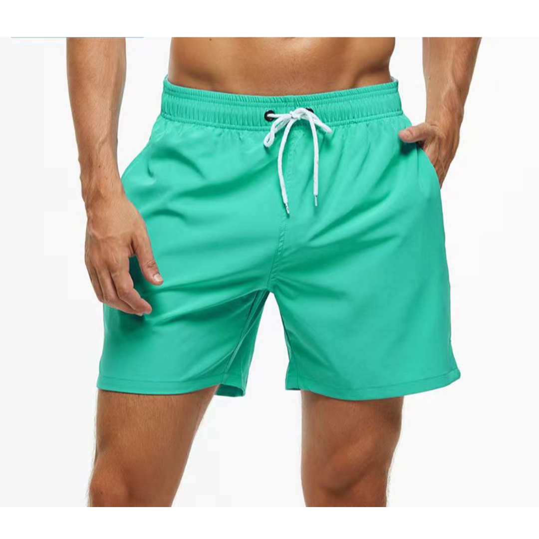 Mäns Snabbtorkande Badshorts med Justerbar Midja