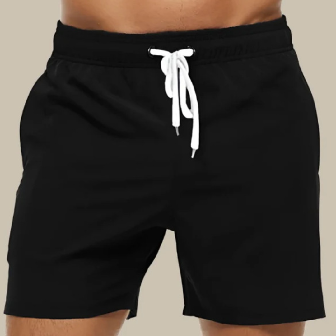 Mäns Snabbtorkande Badshorts med Justerbar Midja