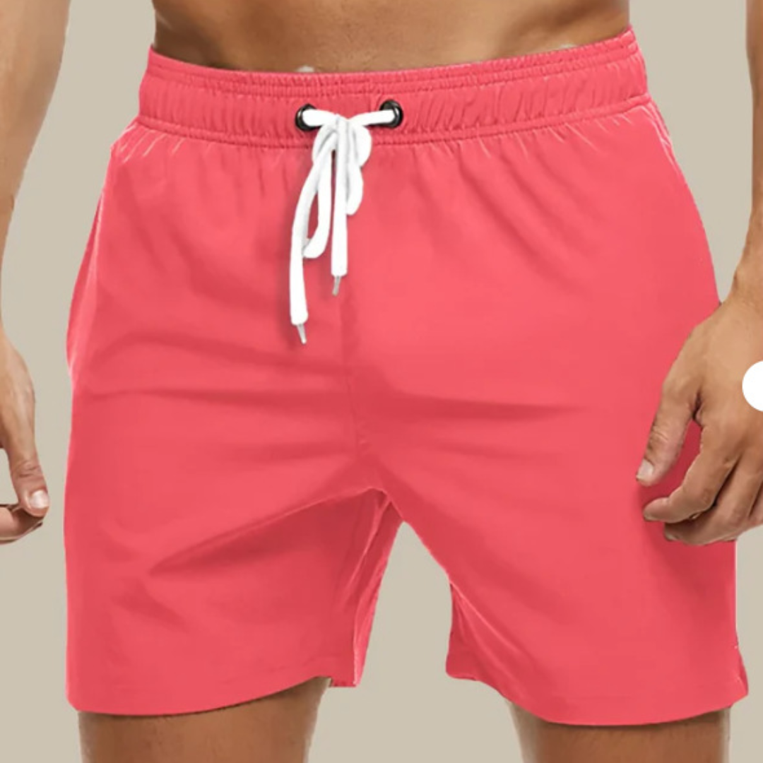 Mäns Snabbtorkande Badshorts med Justerbar Midja