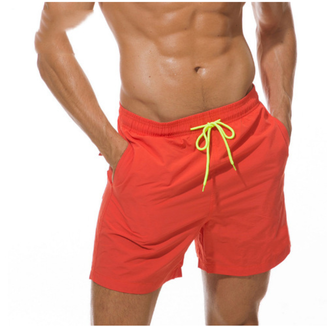 Mäns Snabbtorkande Badshorts med Justerbar Midja