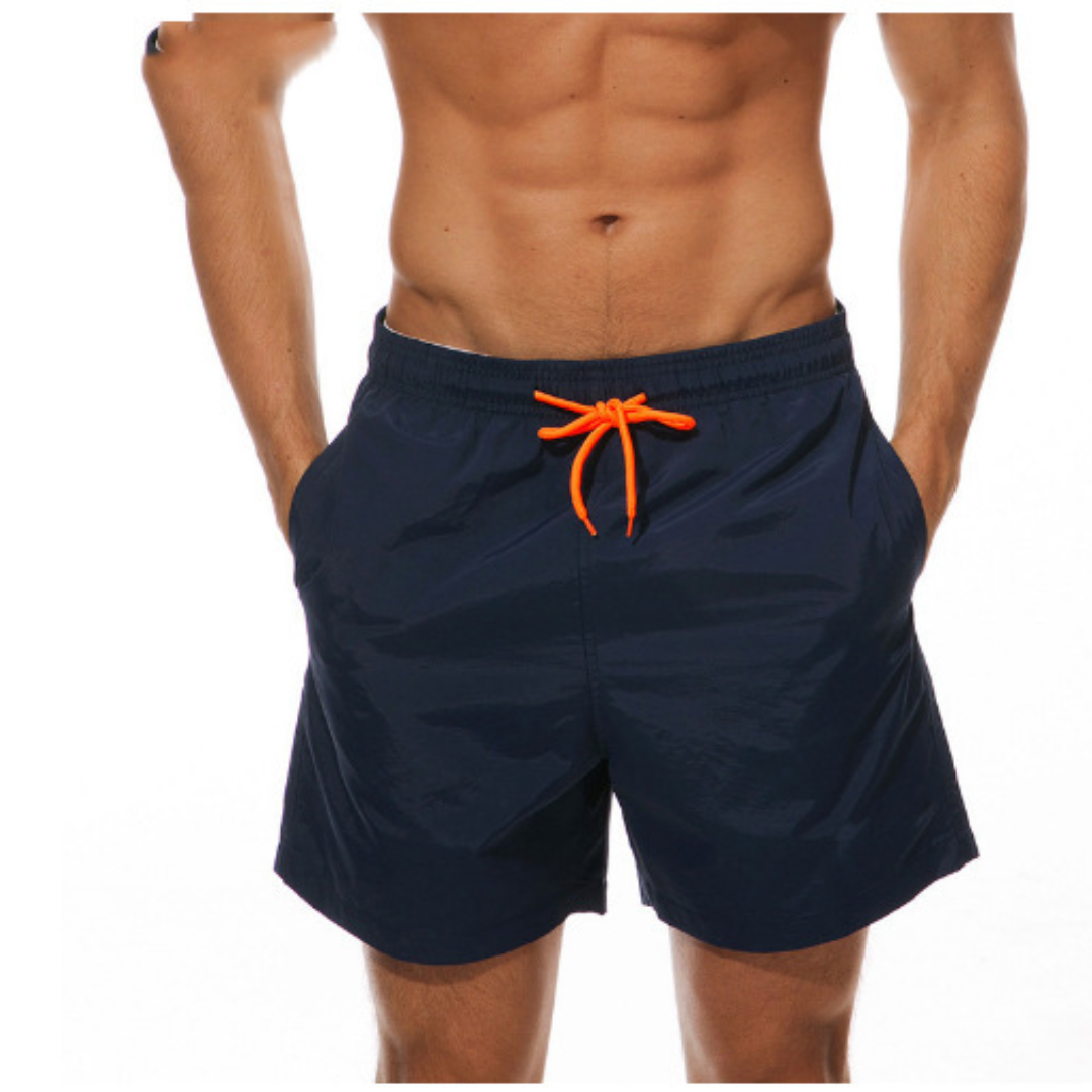 Mäns Snabbtorkande Badshorts med Justerbar Midja