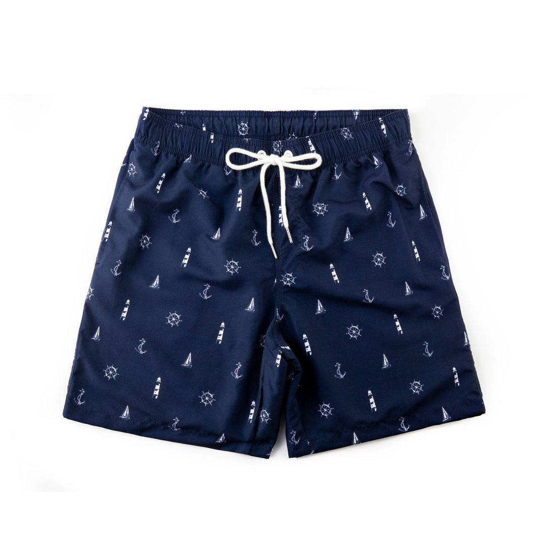 Herrsnabbtorkande Board Shorts med Snörning i Modern Stil