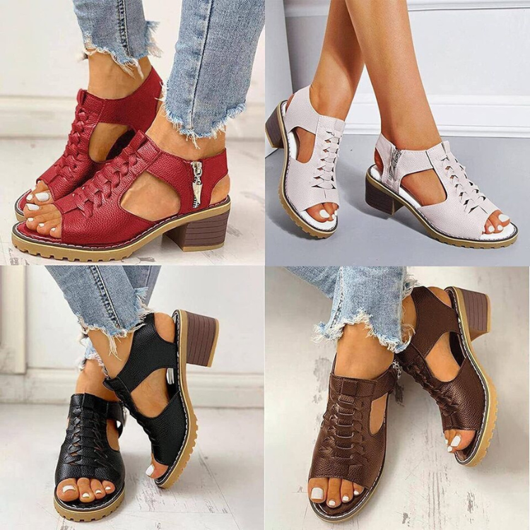 Nora | Sandaler med moderiktig klack