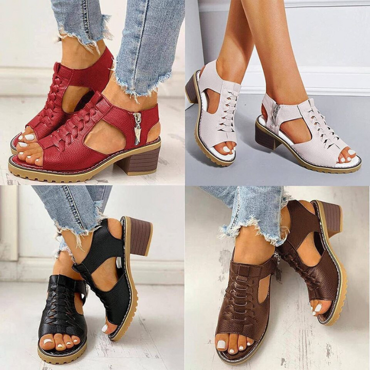 Nora | Sandaler med moderiktig klack
