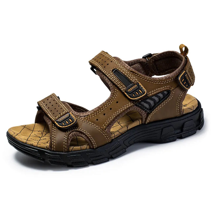 Sandal med öppen tå och kardborreband - Jeffrey