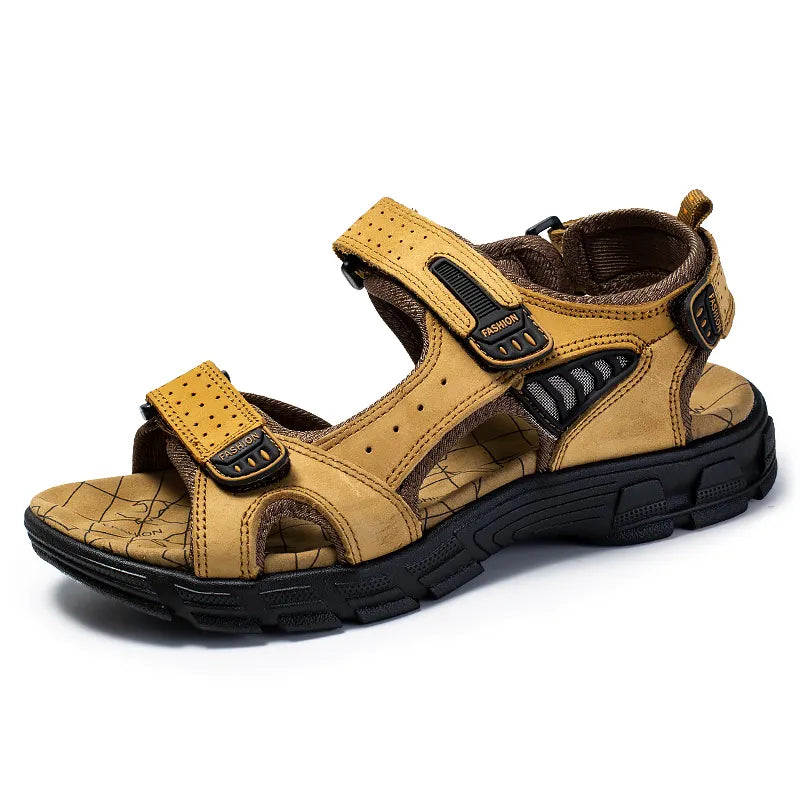 Sandal med öppen tå och kardborreband - Jeffrey