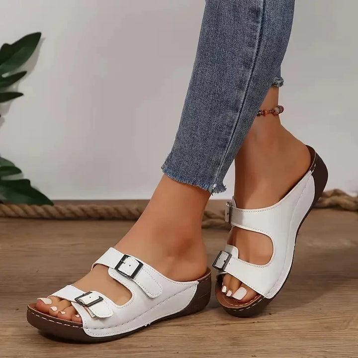 Ortopediska sandaler, Spännen, Mjuk sula, Slip on-skor, Sommarskor