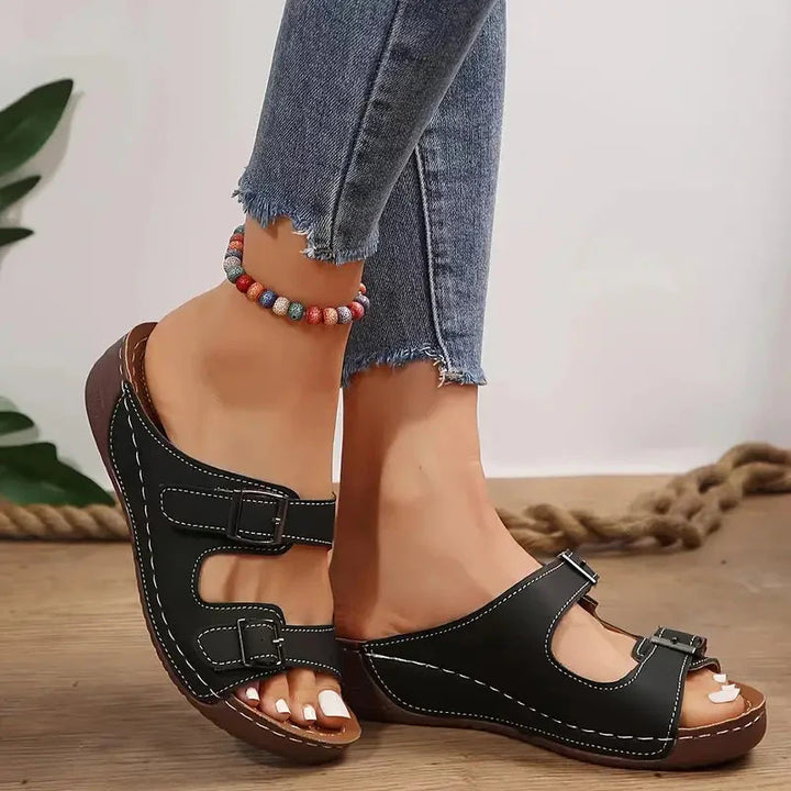 Ortopediska sandaler, Spännen, Mjuk sula, Slip on-skor, Sommarskor