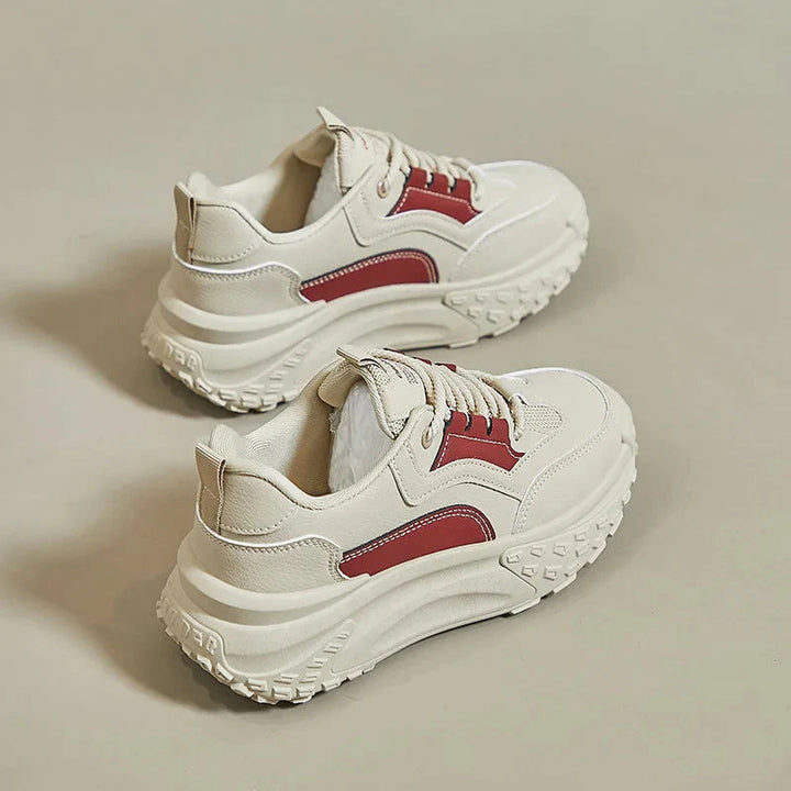 Ortopediska skor - Ergonomiska snörningssneakers med plattform för kvinnor