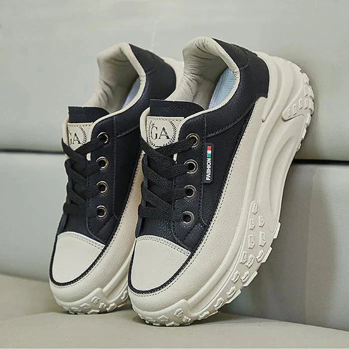 Ortopediska skor - Ergonomiska snörningssneakers med plattform för kvinnor