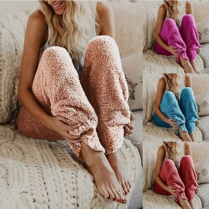 Otilia Pyjamasbyxor | Sköna pyjamasbyxor i fleece för kvinnor