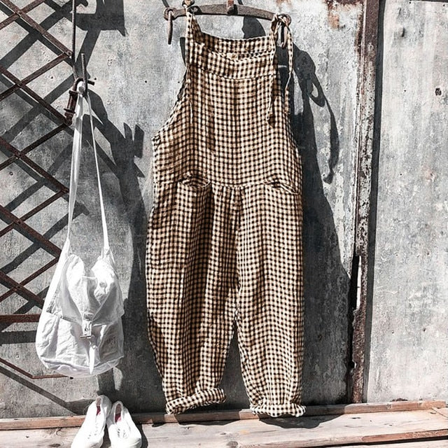 Overall - Randig - Löst sittande - Jumpsuit - Damkläder
