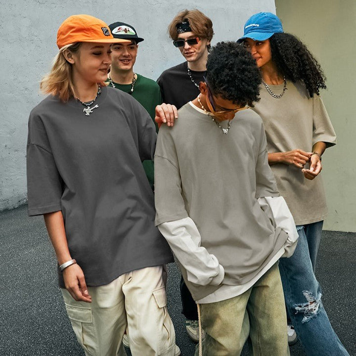 Överdimensionerad T-shirt | Unisex | Lös Passform | T-shirt med rund halsringning | Hip Hop-T-shirts