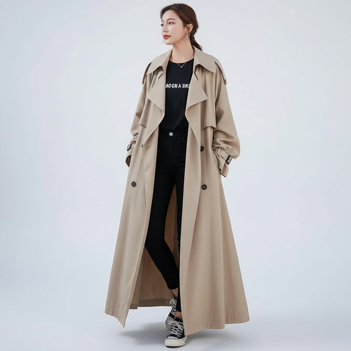 Överdimensionerad Lång Trenchcoat - Scarlett