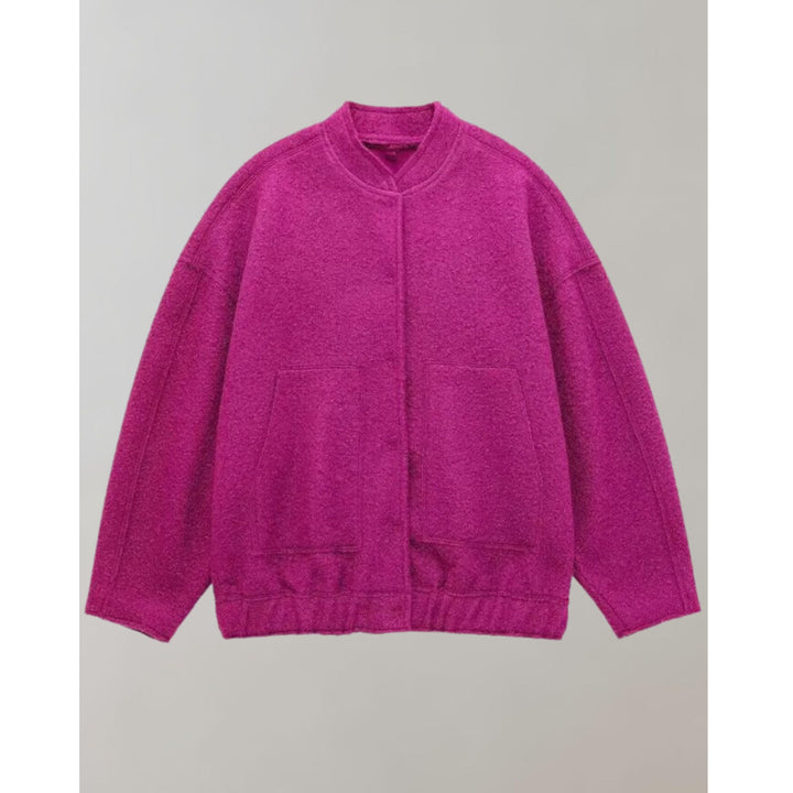Oversized Bomberjacka | Knappslå | Fickor | Oversized Jacka | Damjacka