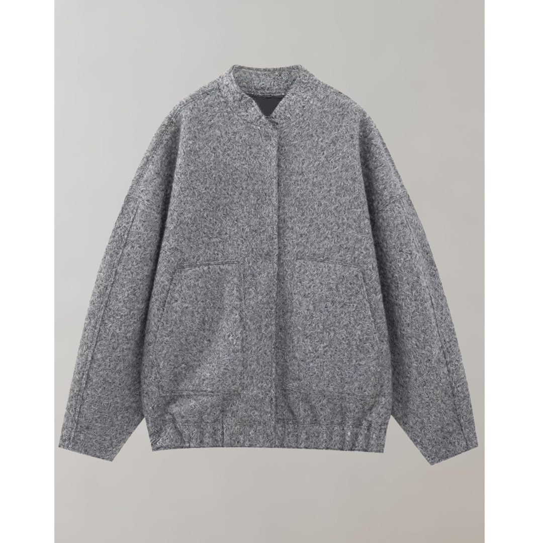 Oversized Bomberjacka | Knappslå | Fickor | Oversized Jacka | Damjacka