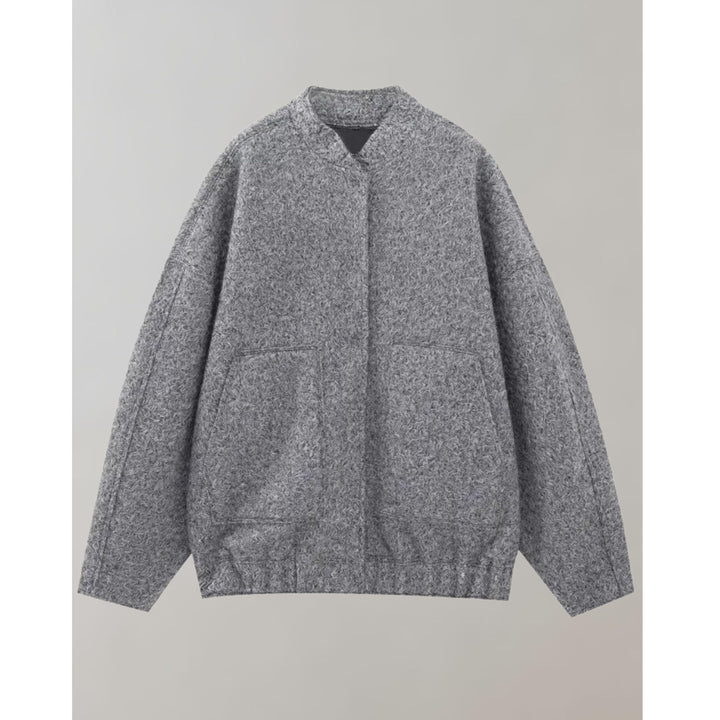 Oversized Bomberjacka | Knappslå | Fickor | Oversized Jacka | Damjacka