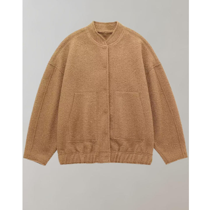 Oversized Bomberjacka | Knappslå | Fickor | Oversized Jacka | Damjacka