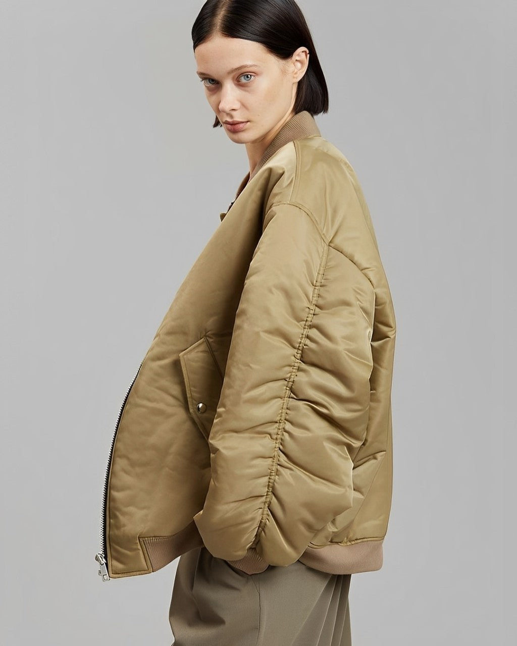 Oversized Jacka - Varm - Vadderad - Vinter Bomberjacka - Damjacka