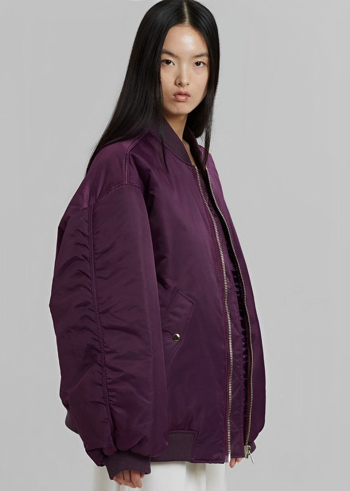 Oversized Jacka - Varm - Vadderad - Vinter Bomberjacka - Damjacka