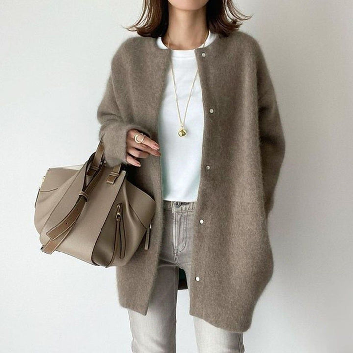 Oversized Kofta | Knäppt | Lång | Cardiganjacka | Cardigan för kvinnor
