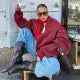 Oversized Skinnjacka | Zip-Up | Loose Fit | Bomberjacka i skinn | Damjacka