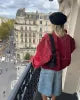 Oversized Skinnjacka | Zip-Up | Loose Fit | Bomberjacka i skinn | Damjacka