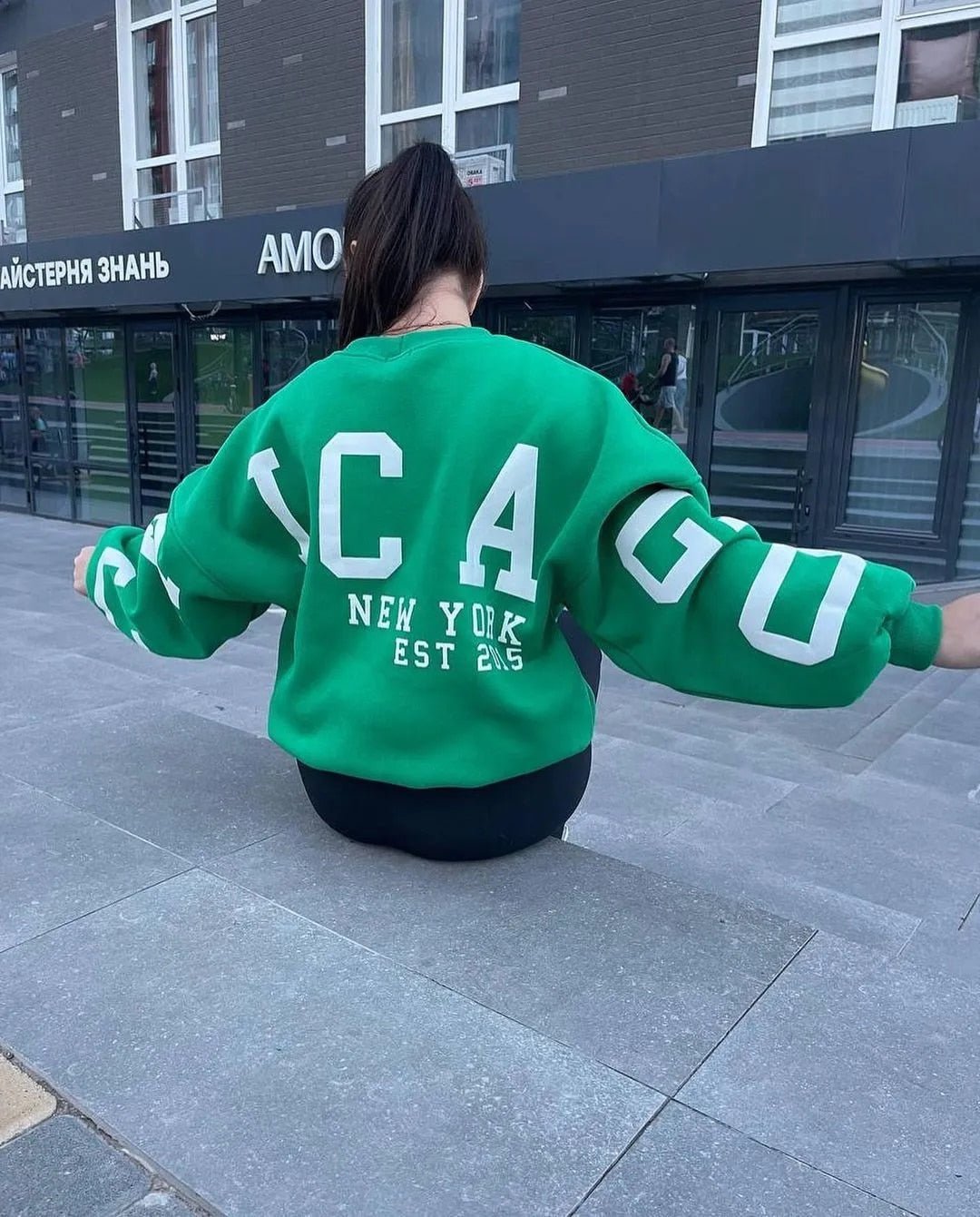 Oversized Sweatshirt - Mysig Loose Fit Pullover Sweatshirt för Kvinnor