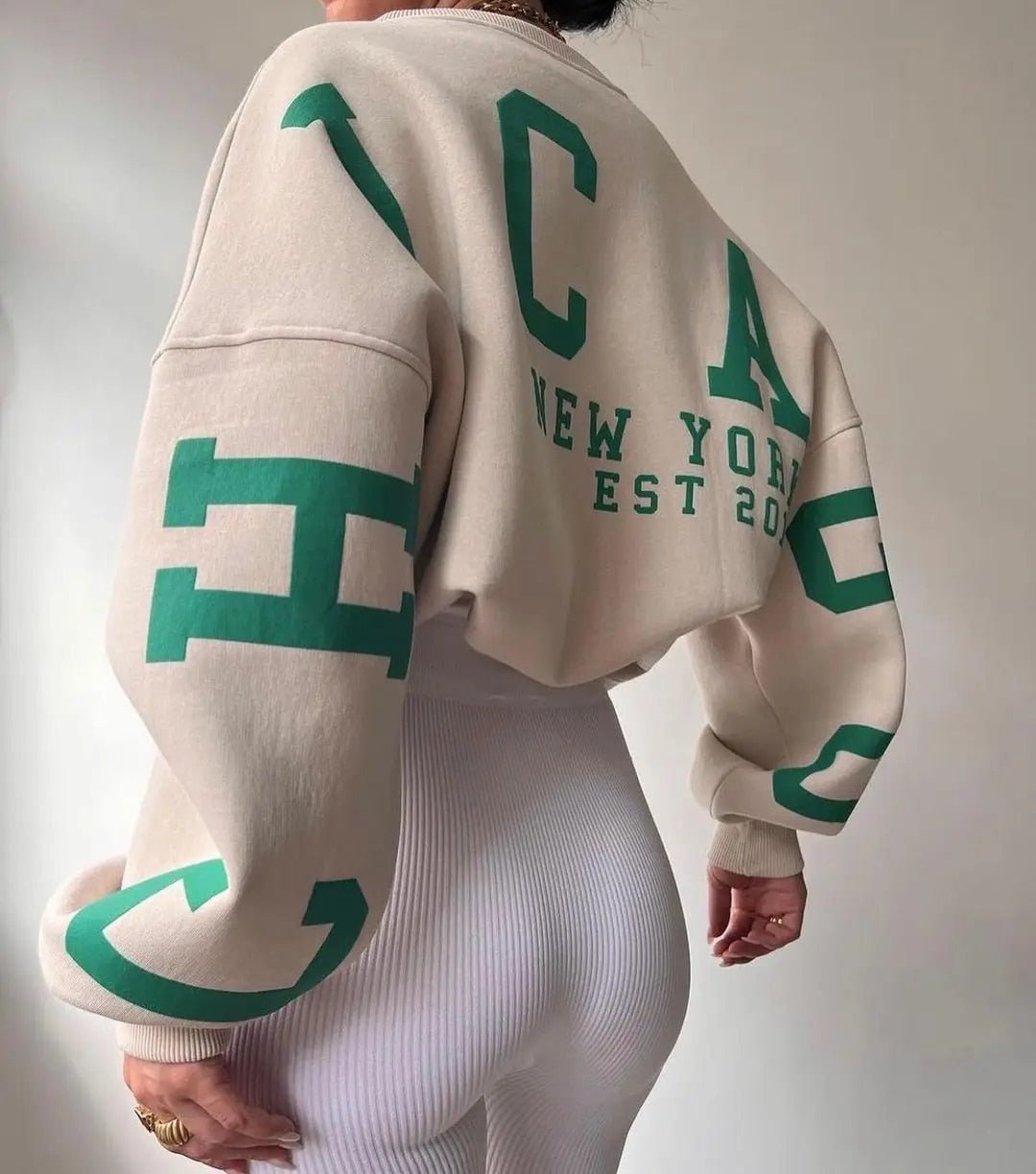 Oversized Sweatshirt - Mysig Loose Fit Pullover Sweatshirt för Kvinnor