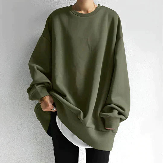 Oversized Sweatshirt - Mysig - Pullover - Baggy Sweatshirt - Damkläder