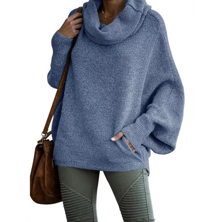Oversized tröja - Batsleeve - Turtleneck - Oversized pullover - Damstickat