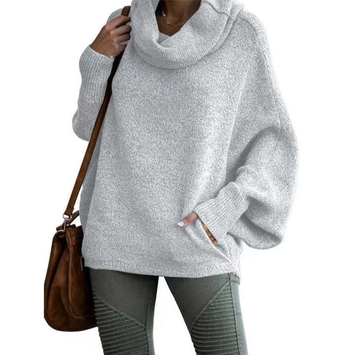 Oversized tröja - Batsleeve - Turtleneck - Oversized pullover - Damstickat