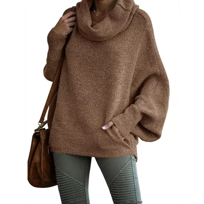 Oversized tröja - Batsleeve - Turtleneck - Oversized pullover - Damstickat