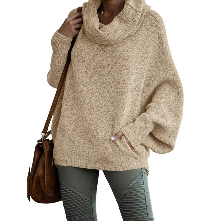 Oversized tröja - Batsleeve - Turtleneck - Oversized pullover - Damstickat