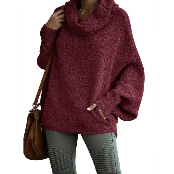 Oversized tröja - Batsleeve - Turtleneck - Oversized pullover - Damstickat