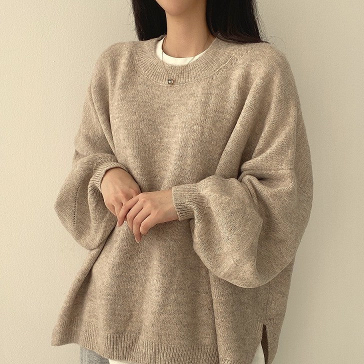 Oversized tröja | Mysig | Ull | Pullovertröja | Vinterkläder för kvinnor