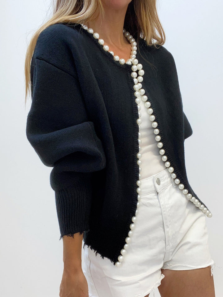 Pärla Cardigan | Chic | Loose Fit | Stickad Cardigan | Cardigan för kvinnor