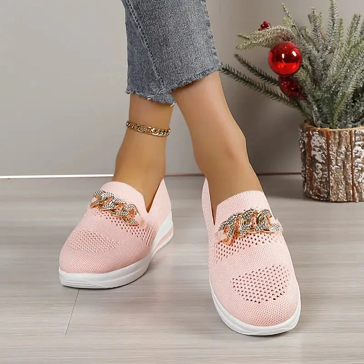 Platform Loafers - Andningsbar - Slip-on - Gångskor - Damskor