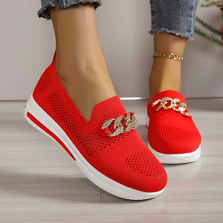 Platform Loafers - Andningsbar - Slip-on - Gångskor - Damskor