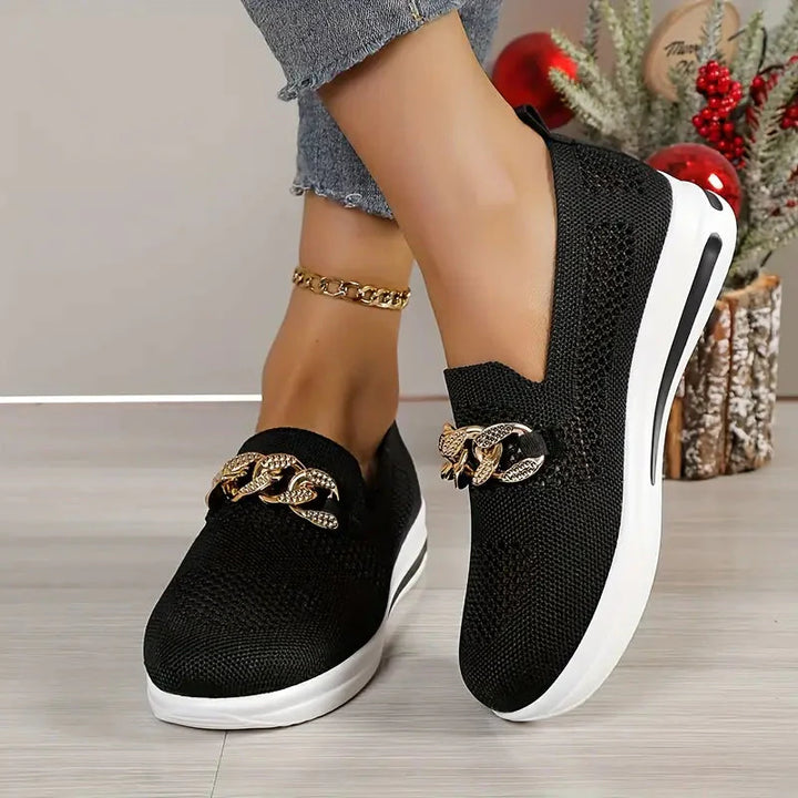 Platform Loafers - Andningsbar - Slip-on - Gångskor - Damskor