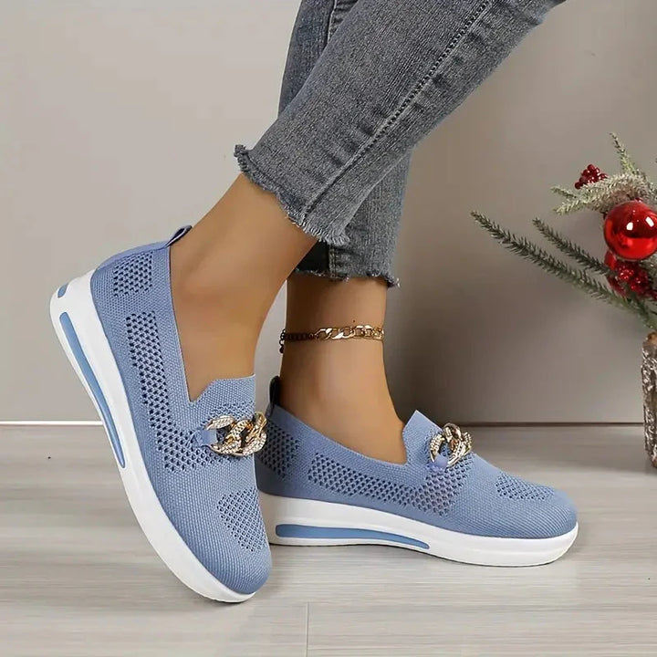 Platform Loafers - Andningsbar - Slip-on - Gångskor - Damskor